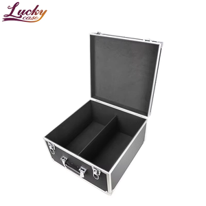 Mallette de rangement en aluminium de grande capacité personnalisée pour 2 rangées de CD, 200 pièces, étuis en aluminium pour disques vinyles et albums LP - Product Image 1