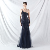 31881-S #   Nouvelle Robe de Commerce Extérieur en Maille avec Perles Artisanales et Fleurs Brodées, Grande Taille pour Femmes Rondes