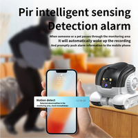 Moniteur de sécurité pour animaux de compagnie, jouet de compagnie WiFi avec caméra, patrouille automatique, évitement des obstacles, vision nocturne, salon, cuisine, chiens, chats