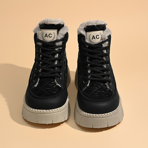 <span class=keywords><strong>Bottes</strong></span> de <span class=keywords><strong>neige</strong></span> décontractées d'hiver pour femmes, doublure en flanelle rembourrée, <span class=keywords><strong>bottes</strong></span> Joker à tige haute en coton chaud, très chaudes - Product Image 5
