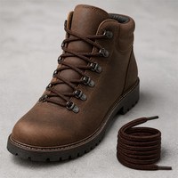 Lacets ronds tressés ignifuges de haute qualité en gros pour bottes de travail et chaussures de sécurité des pompiers