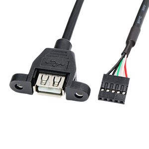 Cable de extensión DuPont de 5 pines a conector USB hembra con orificios para tornillos para asegurar cables de terminal 5P a cables de datos USB - Product Image 4