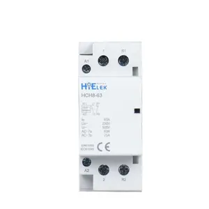 Desain profesional Modular Contactor 63A 230V Coil AC Magnetic Contactor 2NO 2NC 1NO + 1NC