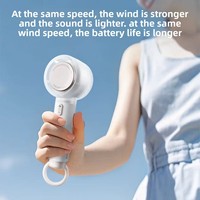 AIRMATE Fengbao Kipas Genggam Mini Small Wind Cannon FREE1 Pro Motor DC Tanpa Sikat Baterai 5 Kecepatan 2000mAh