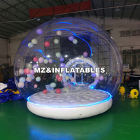 Ballon de fête pour enfants amusant ballon à bulles rebondissantes portable dôme maison tente gonflable boule à neige maison avec Led
