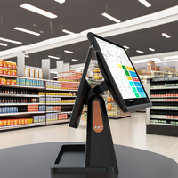 Android 15.6 pouces capacitif LED écran tactile restaurant POS système double écran d'affichage caisse enregistreuse POS Machine