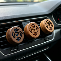 Diffuseur de parfum pour voiture OEM 7 Chakras, désodorisant longue durée en bois et métal, clip de ventilation pour aromathérapie