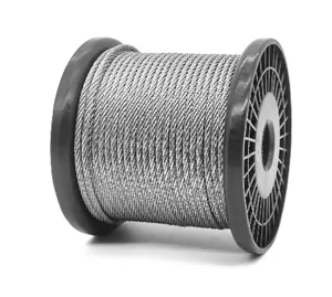 7x7 / 7x19 1x19 dây thép Rope 1/8 "1/4" 5/32 "3/16" 250ft Wire Rope Cable cho lan can