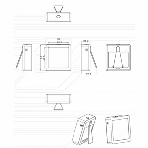 Hot bán nhựa sản phẩm điện tử USB Flash Drive trường hợp/Nhựa trường hợp USB Flash Drive 63*60*21 Mét cn163 wifi thông minh cảm biến - Product Image 6