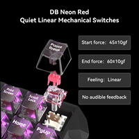 Teclado para Juegos Blade 87 con Software AI, Diseño Silencioso ANSI, Interruptores DB Neon Red, Resistente a Derrames, con Junta, Intercambiable en Caliente, RGB