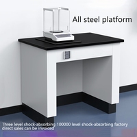 Table anti-vibrations de laboratoire avec plateau en granit pour balance de pesage