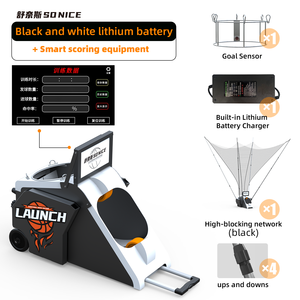 Lanceur de ballons de basket portable et durable en métal avec système de retour automatique intelligent pour l'entraînement en extérieur - Product Image 6