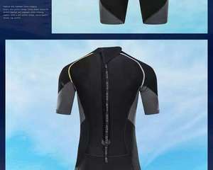 Combinaison <span class=keywords><strong>de</strong></span> plongée intégrale demi-jambe avec manches respirantes pour hommes <span class=keywords><strong>Shorty</strong></span> <span class=keywords><strong>de</strong></span> natation et <span class=keywords><strong>de</strong></span> plongée - Product Image 6