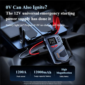 Máy nén khí di động mạnh mẽ 6000mAh, 150PSI, tích hợp chức năng khởi động khẩn cấp, bơm lốp ô tô, kèm bộ tăng áp pin, máy bơm khí mini - Product Image 3