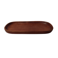 Plateaux de service rectangulaires contemporains en bois de cerisier/mangue/acacia, faits à la main, 100 % écologiques, de qualité alimentaire, pour la vente en gros de luxe sur mesure