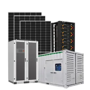 Generator daya sistem energi surya 150kw pv, generator daya 300 kw 500kw penyimpanan energi untuk pabrik