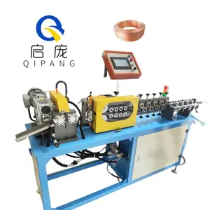 QIPANG fabricant 1/4 "bobine cuivre tube redressage machine de découpe 3/8" tube redressage et coupe