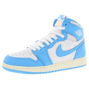 Zapatillas Nike Air Jordan 1 Retro High de cuero original para niño, color azul oscuro - Product Image 1