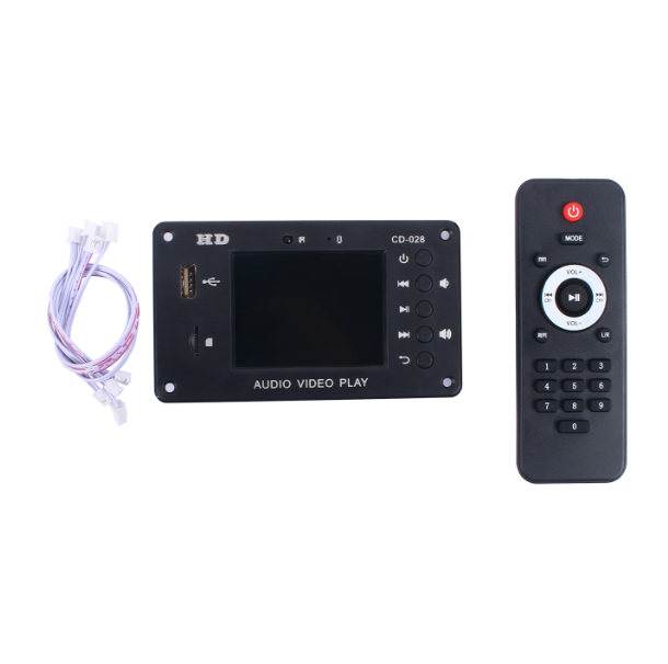 2.8-inch MP4/MP5/WAV Decoder Board HD Blue Tooth 5.0 Hard Disk Player Supports Calendar Clock and Alarm Clock