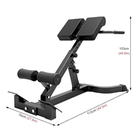 Renforcez et stabilisez la chaise romaine réglable Chaise romaine Banc hyperextension pour usage domestique