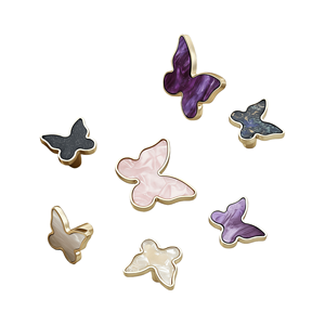 Nordic Luxury Minimalist Butterfly Pulls - Solid Zinc Alloy 6-Color Single Hole <strong>Knobs</strong> &amp; Hooks for Wardrobe/Cabinet/Shoe Cabinet - Product Image 1