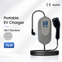 Chargeur EV portable monophasé universel 7 kW, station de charge EV AC intelligente, étanche IP65, plug-and-play, pour véhicules électriques chinois BYD NIO