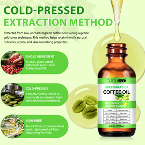 ATOANY Anti-invecchiamento gonfio occhiaie smagliature 60ml di <span class=keywords><strong>olio</strong></span> di caff<span class=keywords><strong>è</strong></span> verde Arabica per i peli del corpo del viso - Product Image 2