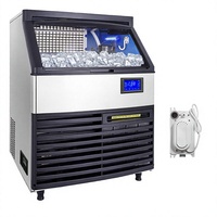 Machine à glaçons commerciale KF-200A 220V avec compresseur SECOP et pompe à eau PLC, capacité 45 kg, facile à utiliser