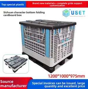 ארגז משטחים גדול מפלסטיק, מיכל מתקפל להובלה חוזרת - Product Image 4