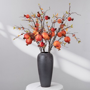Branches artificielles de grenade CallaFloral en mousse rouge pour décoration de mariage et de maison, 24 pouces - Product Image 1