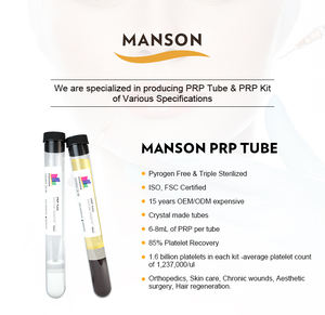 Tabung PRP Manson untuk Pemisahan Plasma Kaya Trombosit dengan Gel ACD - Product Image 4