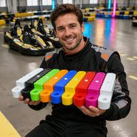 Barrière anti-collision remplie d'eau en PVC pour piste de compétition intérieure et extérieure de karting, type « Water Horse Fence »