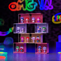 Boîte de rangement pour poupée Lego, boîte de rangement transparente à empiler, boîte d'affichage