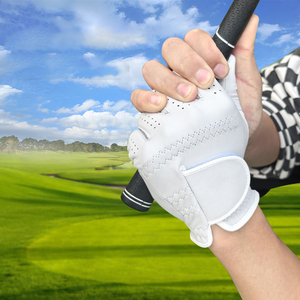 Guantes de Golf Profesionales de Cuero Genuino Cabretta al por Mayor con Logotipo Personalizado, Antideslizantes, Tallas S-XL, para Mano Izquierda - Product Image 3