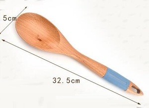 Nóng Bán 7 Cái Sồi Đồ Dùng Bằng Gỗ Đặt Nấu Ăn Thìa Thìa - Product Image 3