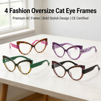 Nouvelles lunettes de soleil multicolores à monture légère de style œil de chat pour un usage décontracté, mignonnes, unisexes, confortables et durables
