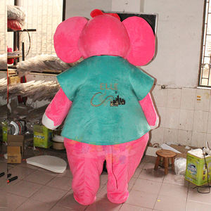 Costume de mascotte d'éléphant <span class=keywords><strong>rose</strong></span> pour adulte certifié CE de Guangzhou Enjoyment, costume de cosplay de dessin animé pour événements commerciaux et promotions - Product Image 4