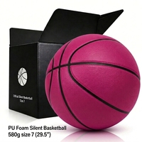 Ballon de sport silencieux en mousse PU de 580g, taille 7 (29,5 pouces), faible bruit, pour entraînement en intérieur, avec logo personnalisé, commande en gros