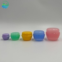 Pot à crème en forme de champignon de 5g à 50g, conteneur vide pour crème pour le visage, emballage pour soins de la peau, mini pot cosmétique en plastique PP pour crème pour les yeux