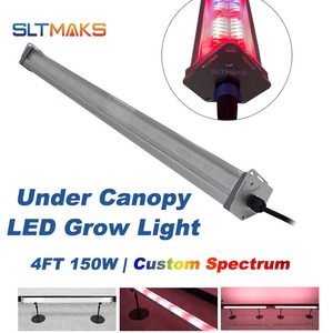 ไฟปลูกพืชแบบ LED ใต้หลังคา ขนาด 4 ฟุต 8 ฟุต 120 วัตต์ 150 วัตต์ 240 วัตต์ 300 วัตต์ สเปกตรัมเสริม Planta De Luz Bar IP65 สำหรับการกระตุ้นการออกดอกในพืชต่ำ - Product Image 2