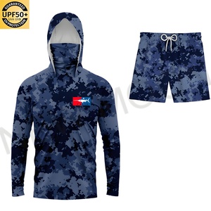 เสื้อตกปลาคุณภาพสูงแบบกำหนดเองได้ ประสิทธิภาพสูง ป้องกันรังสียูวี แห้งเร็ว มีฮู้ด ลายพราง - Product Image 4