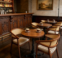 Juego de Sofás de Madera Sólida de Lujo Moderno para Negociaciones Comerciales, Muebles para Área de Recepción, Sala de Reuniones, Oficina, Hotel, Vestíbulo