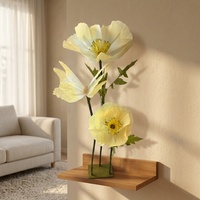 Fleurs géantes en papier en gros, roses en papier innovantes, grandes fleurs artificielles douces faites à la main pour les décorations de mariage, de fêtes et d'événements