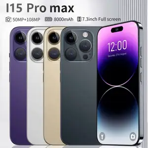 512GBの大容量メモリを搭載した最も安価な中国のi15 Pro Max 5Gスマートフォン、グローバルな顔のロック解除電話