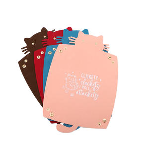 Bandeja de Cuero Sintético con Diseño de Gato, Organizador de Escritorio, Bandeja <span class=keywords><strong>para</strong></span> Joyas, Caja <span class=keywords><strong>para</strong></span> Monedas y Llaves, Accesorios de Escritorio - Product Image 2