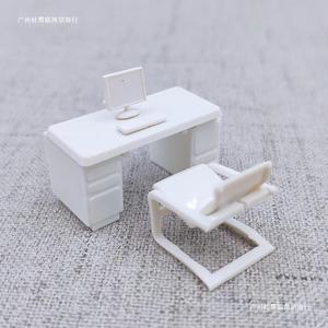 Architectural Scale Model Furniture Set 1:50 L Shape Sofa With <b>Coffee</b> Table For Interior Design Miniature Display - Product Image 2