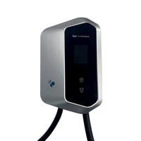 Estación de Carga AC GB/T |   Soporte de pared/poste para modelo de chapa metálica - Conexión por cable/Sin enchufe/Indicador LED