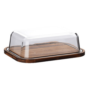 Recipiente para Mantequilla con Tapa de Vidrio, Rectangular, con Tapa para Conservar la Frescura, Bandeja para Almacenamiento de Alimentos en la Cocina - Product Image 5