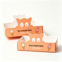 Boîte personnalisée pour glaces à emporter, plateau pour bâtonnets de glace, support pour bâtonnets de chocolat, plateau pour gâteaux et friandises