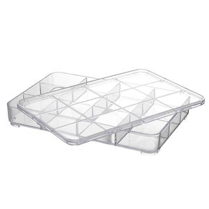 12 Grids Jewelry Dividers Box Organizer Clear Bead Storage Container for Beads